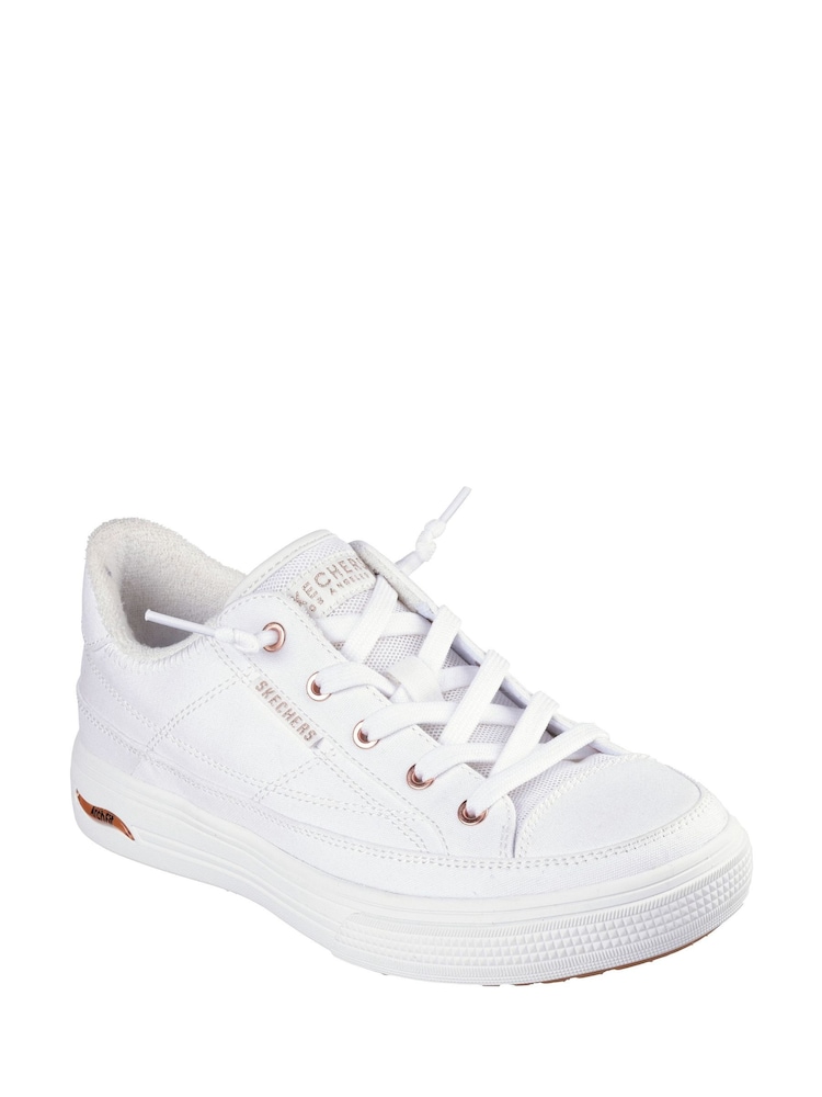 White Canvas - Damskie buty sportowe Skechers Arch Fit Arcade - Image 6 of 8