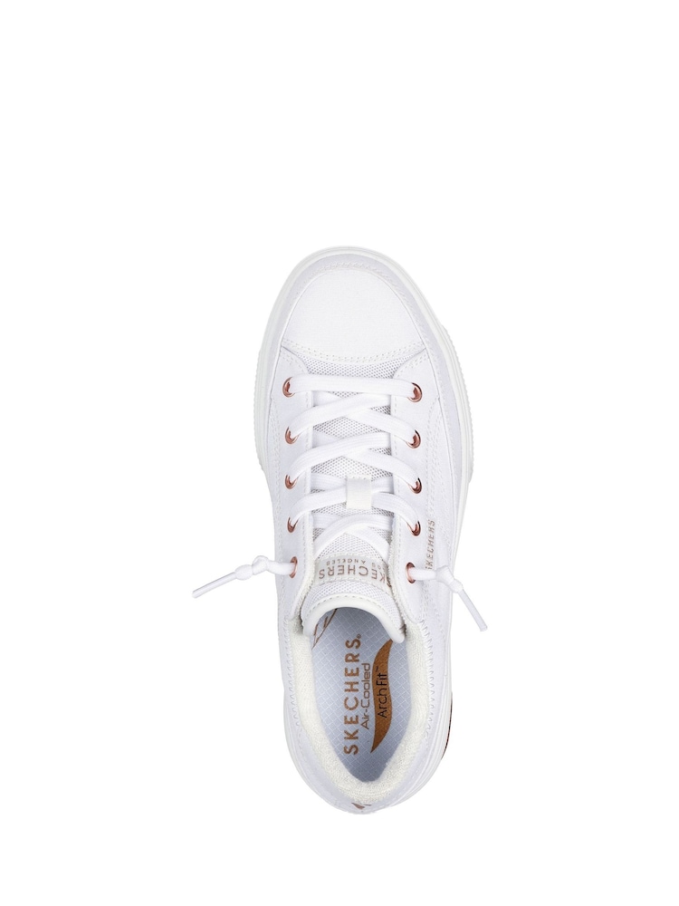 White Canvas - Damskie buty sportowe Skechers Arch Fit Arcade - Image 7 of 8