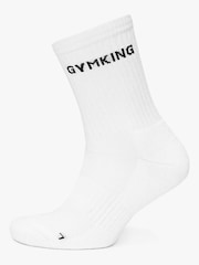 Gym King White Linear Socks 1 Pack - Image 2 of 2