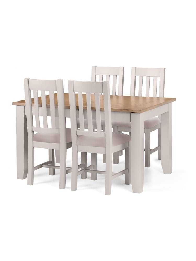 Julian Bowen Elephant Grey Richmond Extendable 6 Seater Dining Set - Image 2 of 3