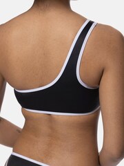 Dorina Bandol Black Eco Light Padded One Shoulder Bikini Top - Image 11 of 18