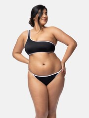 Dorina Bandol Black Eco Light Padded One Shoulder Bikini Top - Image 6 of 18