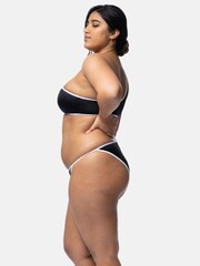 Dorina Bandol Black Eco Light Padded One Shoulder Bikini Top - Image 7 of 18