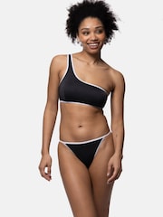 Dorina Bandol Black Eco Light Padded One Shoulder Bikini Top - Image 8 of 18