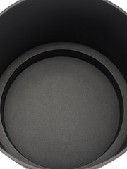 Pacific Set of 2 Graphite Metal Circular Planters - Image 3 of 4