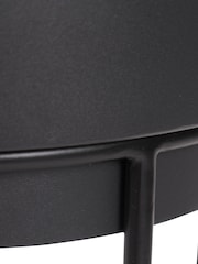 Pacific Set of 2 Graphite Metal Circular Planters - Image 4 of 4