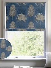 Ink Blue Sellus Made To Measure Roman 100% Cotton Blind - Image 1 of 6