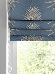 Ink Blue Sellus Made To Measure Roman 100% Cotton Blind - Image 2 of 6