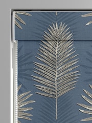 Ink Blue Sellus Made To Measure Roman 100% Cotton Blind - Image 3 of 6