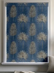 Ink Blue Sellus Made To Measure Roman 100% Cotton Blind - Image 5 of 6