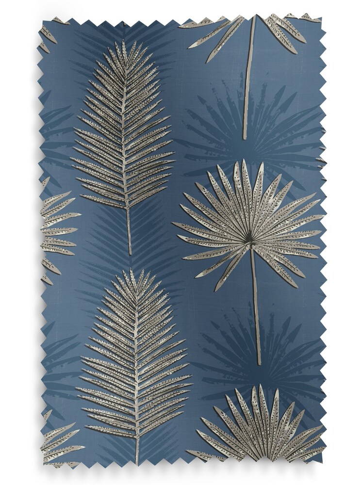 Ink Blue Sellus Made To Measure Roman 100% Cotton Blind - Image 6 of 6