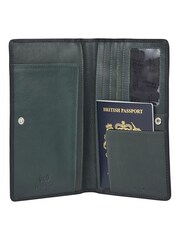 OSPREY LONDON Bearsted Leather RFID Travel Organiser Black Wallet - Image 2 of 3