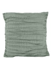 Lazy Linen Sage Green Washed 100% Linen Cushion - Image 4 of 5