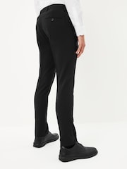 Black Super Skinny Fit Machine Washable Plain Front Smart Trousers - Image 3 of 8