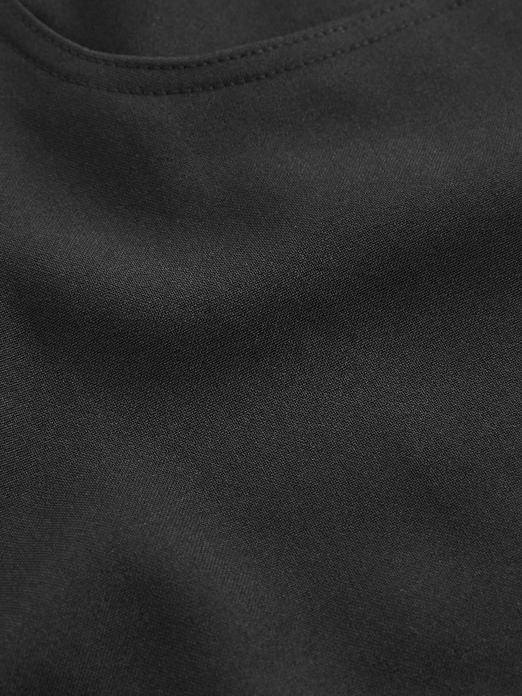 Black Super Skinny Fit Machine Washable Plain Front Smart Trousers - Image 8 of 8