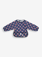 JoJo Maman Bébé Navy Fox Deluxe Sleeved Bib - Image 3 of 3