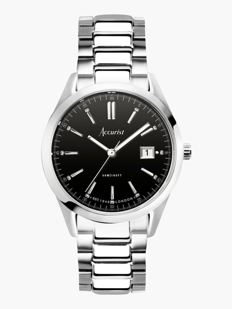 Accurist Womens Silver Tone Everyday Stainless Steel Bracelet Analogue Watch - Image 1 of 7