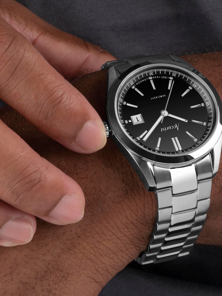 Accurist Womens Silver Tone Everyday Stainless Steel Bracelet Analogue Watch - Image 7 of 7