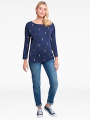 JoJo Maman Bébé Vintage Wash Slim Boyfriend Maternity Jeans - Image 4 of 6