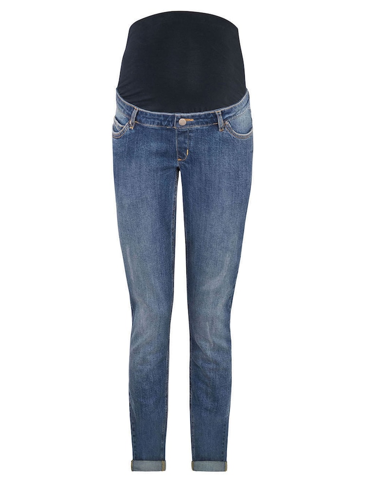 JoJo Maman Bébé Vintage Wash Slim Boyfriend Maternity Jeans - Image 7 of 7 JoJo Maman Bébé Vintage Wash Slim Boyfriend Maternity Jeans - Image 7 of 7