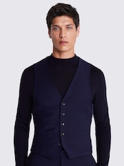 DKNY Slim Fit Blue Ink Waistcoat - Image 1 of 4
