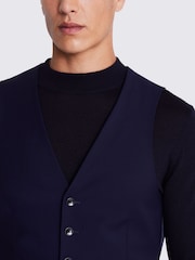 DKNY Slim Fit Blue Ink Waistcoat - Image 2 of 4