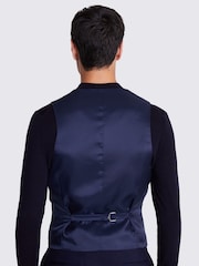 DKNY Slim Fit Blue Ink Waistcoat - Image 3 of 4