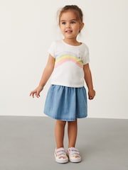 Multi 2 Piece Skirt & T-Shirt Set (3mths-7yrs) - Image 3 of 6