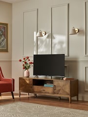 Nina Campbell Brown Wide Tedworth Up to 60 Inch TV Unit - Image 1 of 8