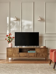 Nina Campbell Brown Wide Tedworth Up to 60 Inch TV Unit - Image 2 of 8