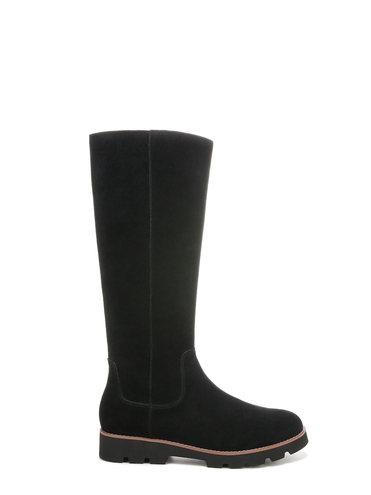 Vionic Gwen Black Waterproof Suede Knee Length Boots - Image 1 of 7 Vionic Gwen Black Waterproof Suede Knee Length Boots - Image 1 of 7