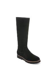 Vionic Gwen Black Waterproof Suede Knee Length Boots - Image 3 of 7