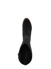 Vionic Gwen Black Waterproof Suede Knee Length Boots - Image 6 of 7