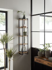 Dark Bronx Narrow 5 Tier Wall Shelves - Image 2 of 6