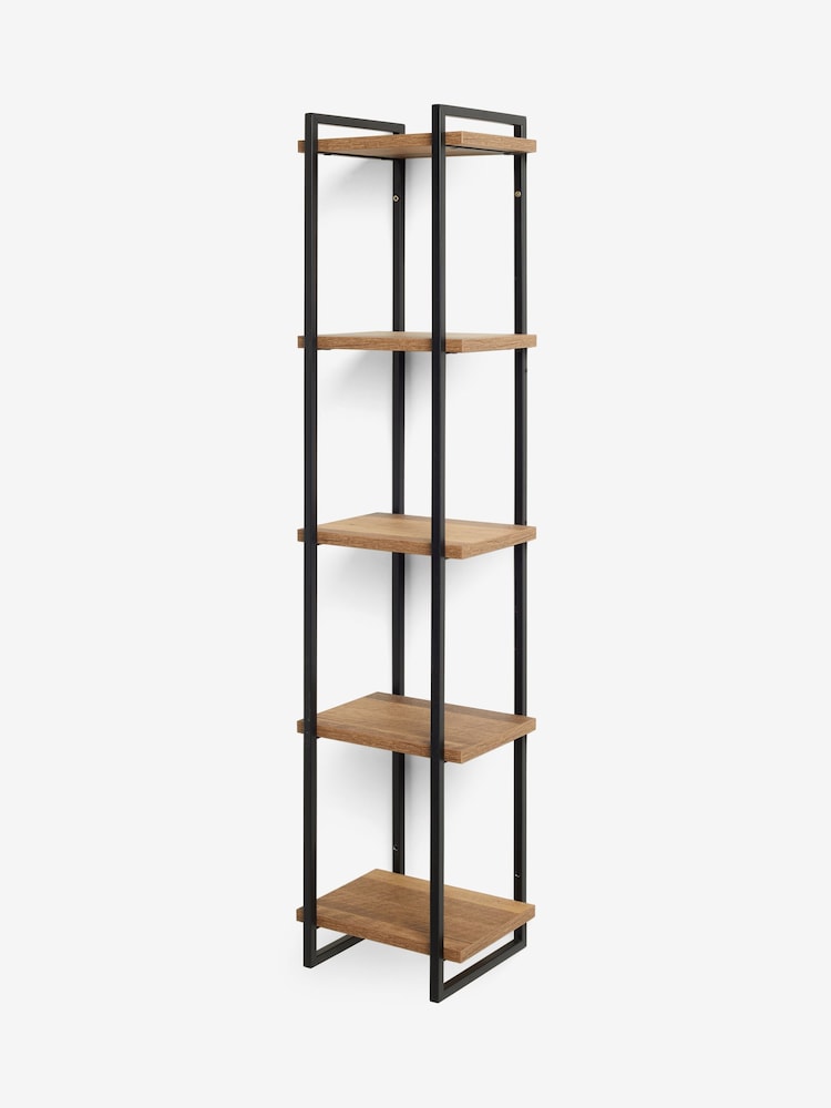 Dark Bronx Narrow 5 Tier Wall Shelves - Image 5 of 6