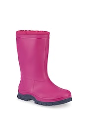 Start Rite Pink Mudbuster Fleece Lined Warm Cosy Wellies - Image 2 of 6