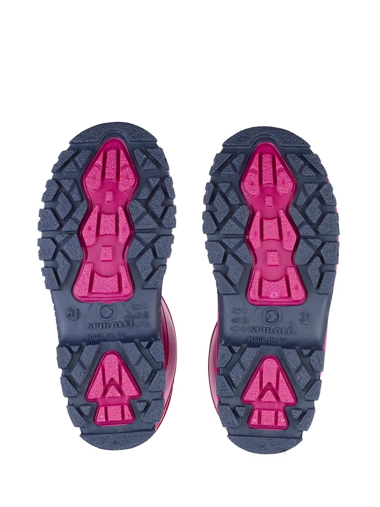 Start Rite Pink Mudbuster Fleece Lined Warm Cosy Wellies - Image 6 of 6 Start Rite Pink Mudbuster Fleece Lined Warm Cosy Wellies - Image 6 of 6
