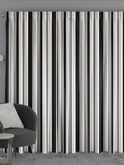 Black Huddson Made To Measure 100% Cotton Curtains - Image 2 of 9