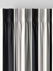 Black Huddson Made To Measure 100% Cotton Curtains - Image 5 of 9