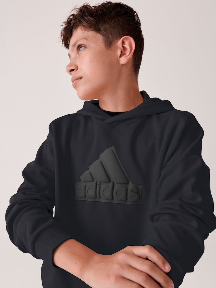 adidas Black Sportswear Future Icons Logo Hoodie - Image 1 of 7
