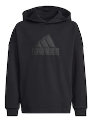 adidas Black Sportswear Future Icons Logo Hoodie - Image 3 of 7
