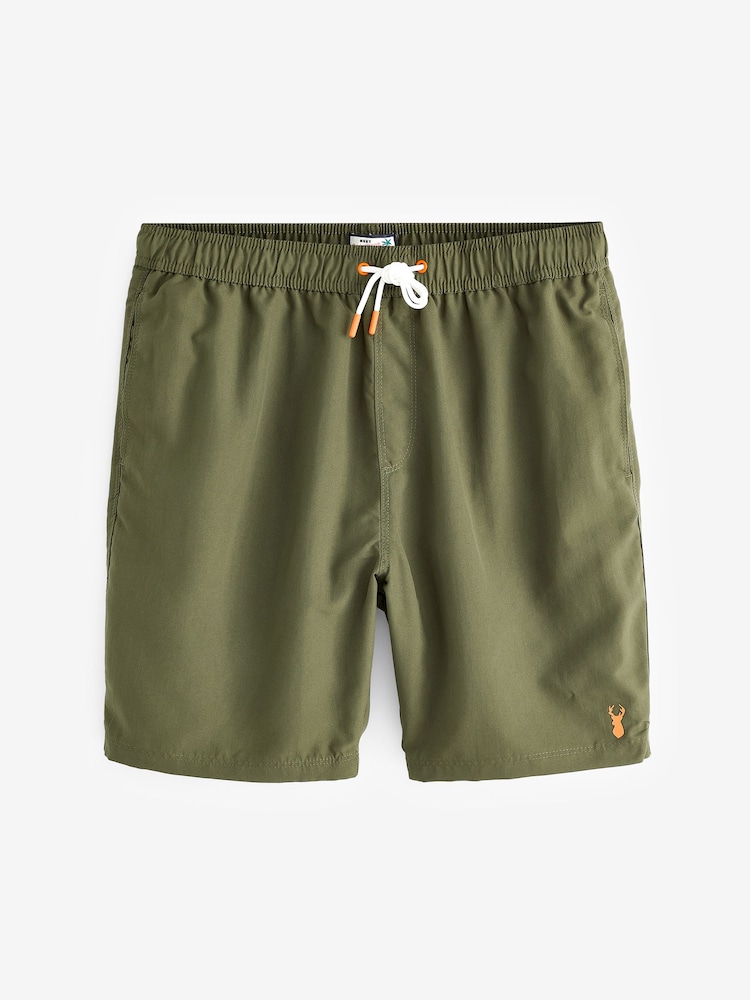 Khaki Green Swim Shorts - Image 4 of 4