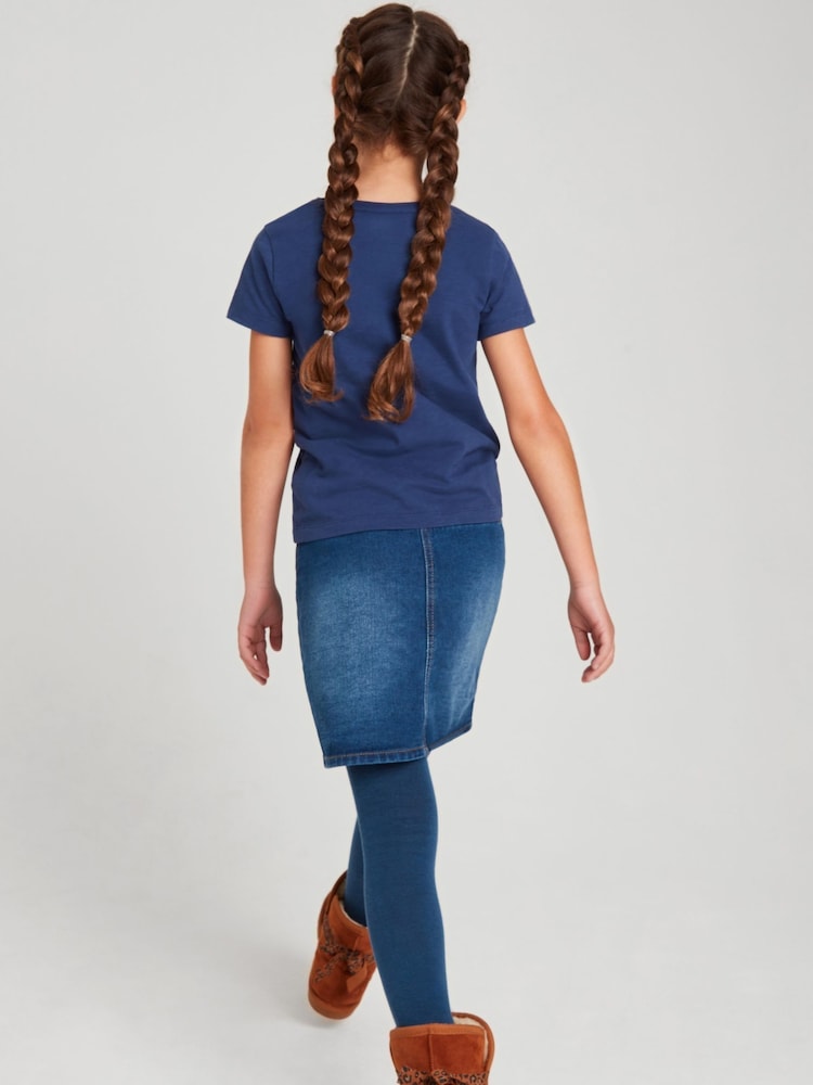 M&Co Blue Butterfly T-Shirt - Image 2 of 6