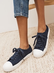 Navy Forever Comfort® Navy Baseball Canvas Trainers - Image 5 of 6
