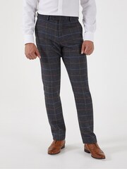 Skopes Grey Doyle Tweed Tailored Wool Blend Suit: Trousers - Image 1 of 4