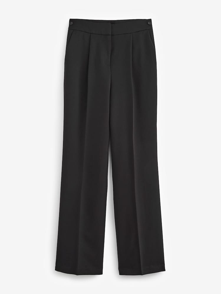 Black Tailored Hourglass Wide Leg Trousers - Image 3 of 3