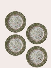 Laura Ashley Set of 4 Green Stockbridge Green Plates 20cm - Image 3 of 3