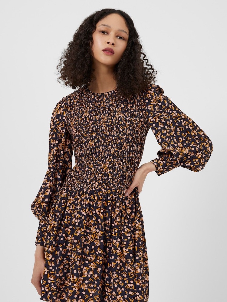 French Connection Blue Berrit Colette Crepe Dress - Image 1 of 5