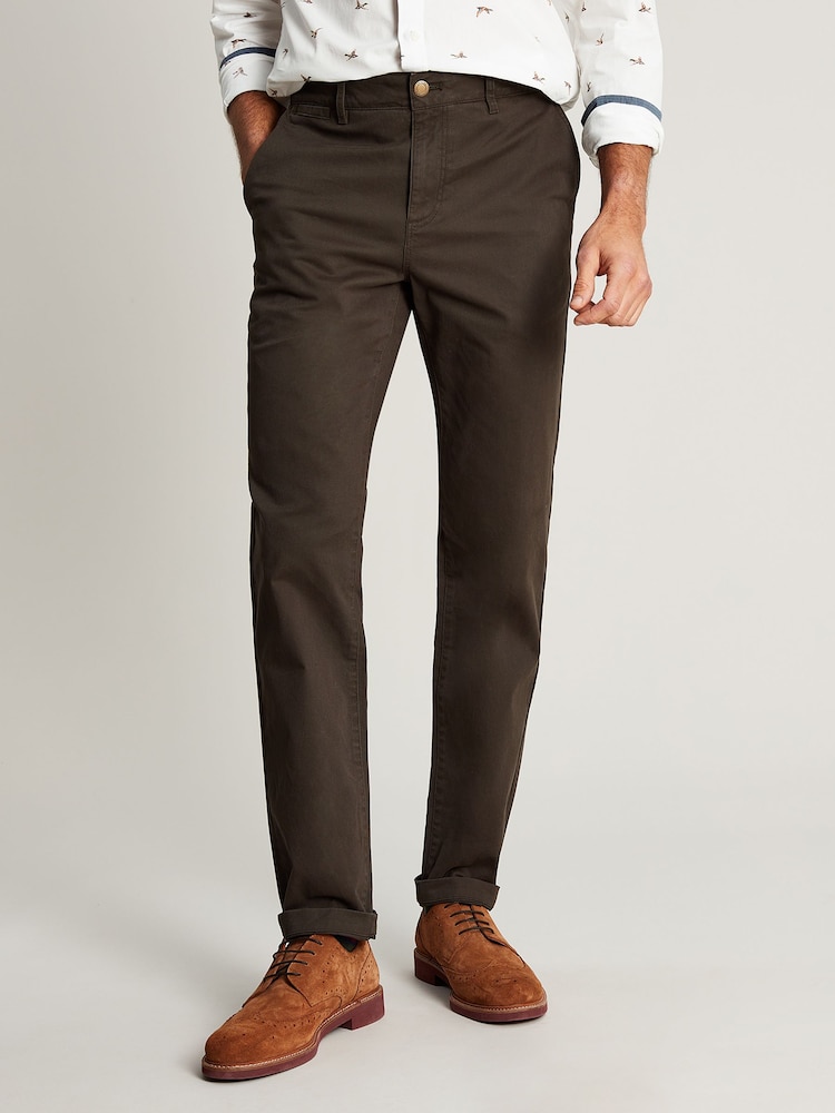 Joules Stamford Khaki Green Slim Fit Chinos - Image 1 of 6