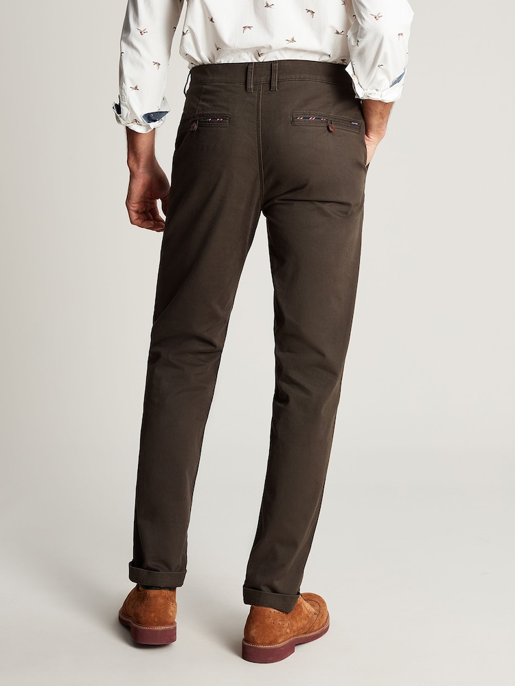 Joules Stamford Khaki Green Slim Fit Chinos - Image 2 of 6